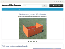 Tablet Screenshot of jormaxwindbreaks.co.uk